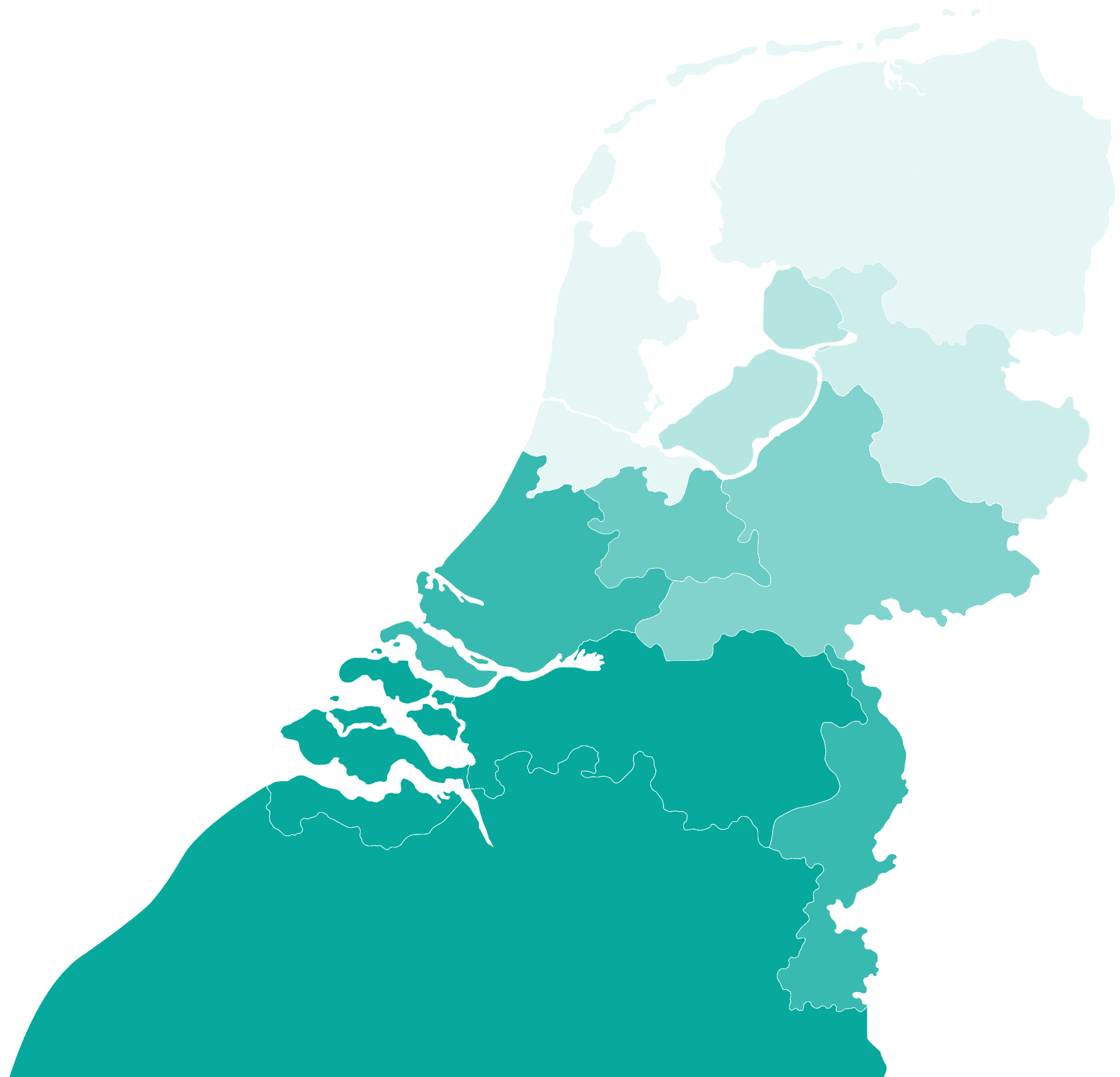 flexstay personeelshuisvesting werkgebied nederland belgie kaart